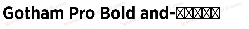 Gotham Pro Bold and字体转换